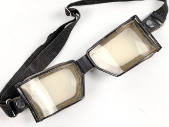Alte Motorrad oder Fliegerbrille. Alter und Herkunft unbekannt.