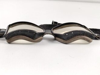 Alte Motorrad oder Fliegerbrille. Alter und Herkunft unbekannt.