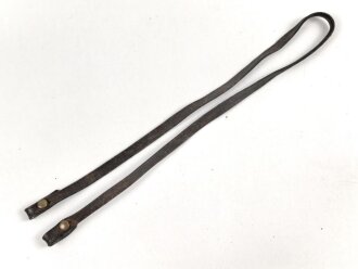 Trageriemen für ein Fernglas, höchstwahrscheinlich Kaiserreich oder 1. Weltkrieg, Breite 8mm, Gesamtlänge 68cm