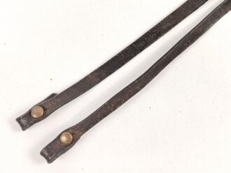 Trageriemen für ein Fernglas, höchstwahrscheinlich Kaiserreich oder 1. Weltkrieg, Breite 8mm, Gesamtlänge 68cm