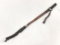 Kaiserreich, Gehänge für einen Säbel. Angetrocknetes Lackleder, leicht defekt