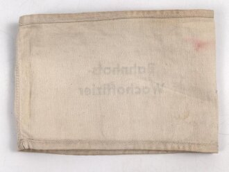 Armbinde " Bahnhofs Wachoffizier" meiner Meinung nach neuzeitliche Anfertigung