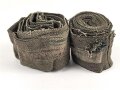 1.Weltkrieg, Paar Wickelgamaschen feldgrau. Stark getragenes Paar