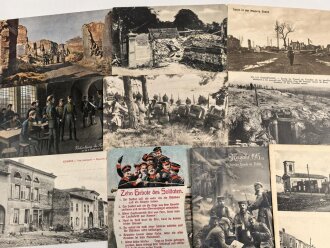 Kaiserreich und 1. Weltkrieg, 10 Stück Ansichtskarten
