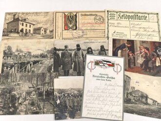 Kaiserreich und 1. Weltkrieg, 10 Stück Ansichtskarten