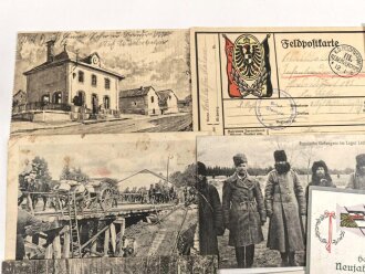 Kaiserreich und 1. Weltkrieg, 10 Stück Ansichtskarten