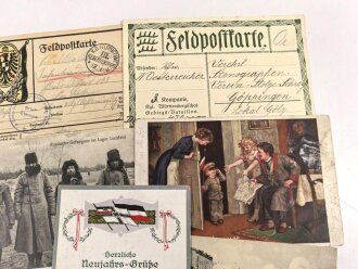 Kaiserreich und 1. Weltkrieg, 10 Stück Ansichtskarten