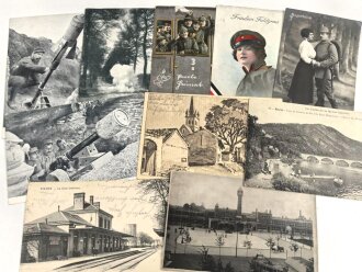 Kaiserreich und 1. Weltkrieg, 10 Stück Ansichtskarten