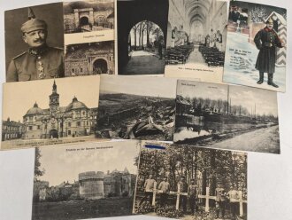 Kaiserreich und 1. Weltkrieg, 10 Stück Ansichtskarten
