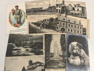 Kaiserreich und 1. Weltkrieg, 10 Stück Ansichtskarten