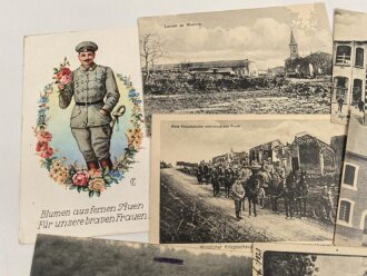 Kaiserreich und 1. Weltkrieg, 10 Stück Ansichtskarten