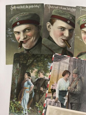 Kaiserreich und 1. Weltkrieg, 10 Stück Ansichtskarten