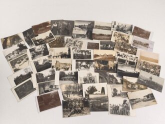 1.Weltkrieg, Konvolut 50 Fotos, meist im Postkartenformat