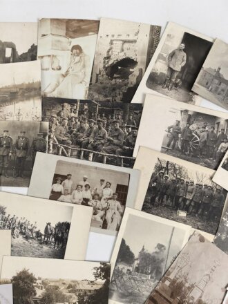 1.Weltkrieg, Konvolut 50 Fotos, meist im Postkartenformat
