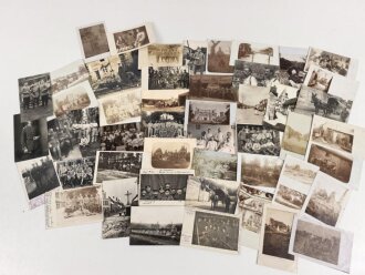 1.Weltkrieg, Konvolut 50 Fotos, meist im Postkartenformat
