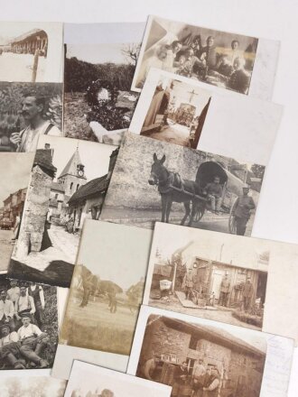 1.Weltkrieg, Konvolut 50 Fotos, meist im Postkartenformat