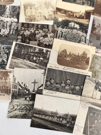 1.Weltkrieg, Konvolut 50 Fotos, meist im Postkartenformat