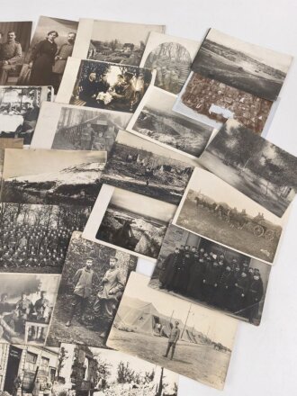 1.Weltkrieg, Konvolut 50 Fotos, meist im Postkartenformat