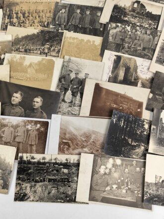 1.Weltkrieg, Konvolut 50 Fotos, meist im Postkartenformat