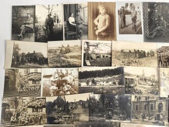 1.Weltkrieg, Konvolut 50 Fotos, meist im Postkartenformat