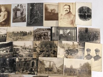 1.Weltkrieg, Konvolut 50 Fotos, meist im Postkartenformat