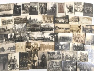 1.Weltkrieg, Konvolut 50 Fotos, meist im Postkartenformat