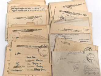 Konvolut Feldpost und Kriegsgefangenenpost , Insgesamt 42 zusammengehörige Belege