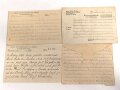 Konvolut  Kriegsgefangenenpost Frankreich, Insgesamt sechs zusammengehörige Belege