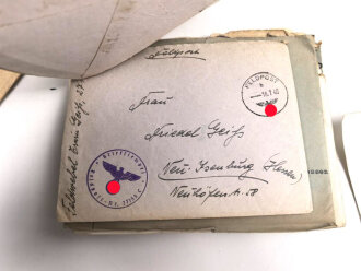 Konvolut Feldpost eines im Juli 1941 in Finnland gefallenen Infanteristen . Insgesamt knapp 100 Belege, davon einige Fotos sowie Anschreiben zum Thema Heldentod.