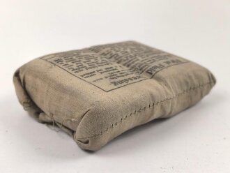 Großbritannien 2. Weltkrieg, Verbandspäckchen " First Field Dressing" datiert 1944