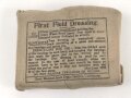 Großbritannien 2. Weltkrieg, Verbandspäckchen " First Field Dressing" datiert 1944
