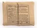 Großbritannien 2. Weltkrieg, Verbandspäckchen " First Field Dressing" datiert 1944