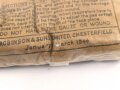 Großbritannien 2. Weltkrieg, Verbandspäckchen " First Field Dressing" datiert 1944