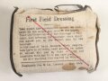 Großbritannien 2. Weltkrieg, Verbandspäckchen " First Field Dressing" datiert 1944, kleines Modell