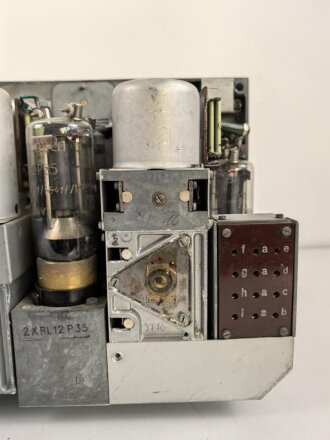 80 Watt Sender a  ( 80 W.S.a ) datiert 1943 ( für Panzerspähwagen und Schützenpanzer) überlackiertes Stück , ungereinigt,  Funktion nicht geprüf