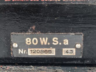 80 Watt Sender a  ( 80 W.S.a ) datiert 1943 ( für...