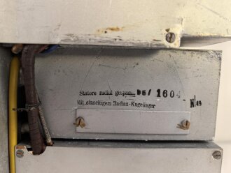 80 Watt Sender a  ( 80 W.S.a ) datiert 1943 ( für Panzerspähwagen und Schützenpanzer) überlackiertes Stück , ungereinigt,  Funktion nicht geprüf