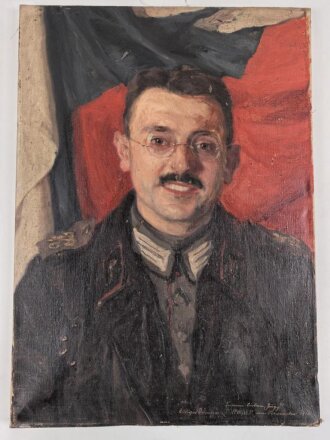 1.Weltkrieg, Ölbild auf Leinwand, einen...