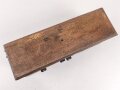 Klappenschrank, sicherlich zivile Ausführung. Maße etwa 15 x 46 x 15cm. Ungereinigt, Funktion nicht geprüft