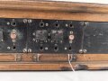 Klappenschrank, sicherlich zivile Ausführung. Maße etwa 15 x 46 x 15cm. Ungereinigt, Funktion nicht geprüft
