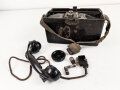 Feldfernsprecher 33 der Wehrmacht. Ungereinigtes Stück, datiert 1940, Funktion nicht geprüft