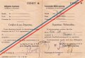 "Requisitions Verbotsschein" Französische Militärregierung des Rheinlandes und Hessen Nassau.
