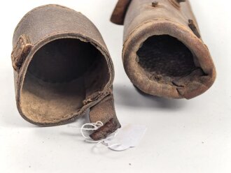 Tragebehälter für einen Ersatzlauf MG15 Luftwaffe. Ersatzmaterial, so zur Erdkampfausführung geführt.. Ungereinigt, defekt