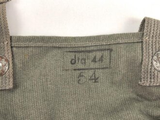 Tasche für eine Gasplane der Wehrmacht. Datiert 1944, guter Gesamtzustand