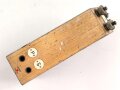 Schnurloser Überträger Wehrmacht datiert 1937. Guter Gesamtzustand, Funktion nicht geprüft, in Tasche, diese ebenfalls aus den 1930iger Jahren