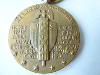 US WWI, Victory medal with " Defensive sector" bar