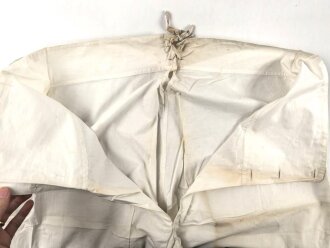 Weisse Unterhose für Mannschaften, vermutlich kaiserliche Marine. Ungestempelt, angeschmutzt