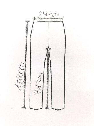 Weisse Unterhose für Mannschaften, vermutlich kaiserliche Marine. Ungestempelt, angeschmutzt
