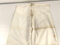 Weisse Unterhose für Mannschaften, vermutlich kaiserliche Marine. Ungestempelt, angeschmutzt