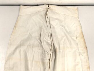 Weisse Unterhose für Mannschaften, vermutlich kaiserliche Marine. Ungestempelt, angeschmutzt